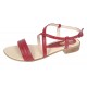 Oferta marimea 37 38 Sandale dama din piele naturala rosu  - LS8R