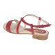 Oferta marimea 37 38 Sandale dama din piele naturala rosu  - LS8R