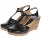 OFERTA marimea 41 - Sandale dama, din piele naturala, cu platforma, negru - LS9NEGRU OFERTA marimea 41 - Sandale dama, din piele naturala, cu platforma, negru - LS9NEGRU