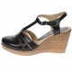 OFERTA marimea 41 - Sandale dama, din piele naturala, cu platforma, negru - LS9NEGRU OFERTA marimea 41 - Sandale dama, din piele naturala, cu platforma, negru - LS9NEGRU