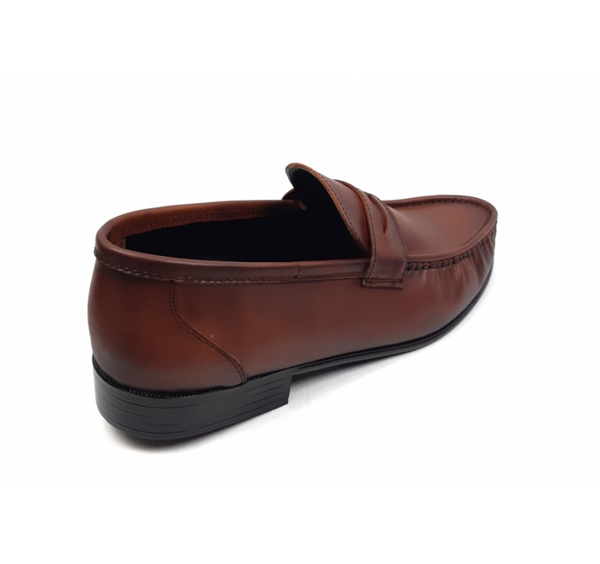 OFERTA MARIMEA   39,  44 Pantofi barbati din piele naturala de culoare maro - LSC1M