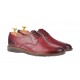 Reducere Marimea 39 Pantofi barbati casual din piele naturala - Visiniu LSIR135VIS