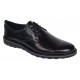 Marimea 44 Pantofi barbati sport negri casual din piele naturala LSP17NS