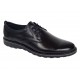 Marimea 44 Pantofi barbati sport negri casual din piele naturala LSP17NS