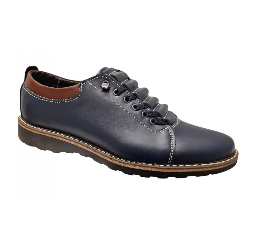 Oferta Marimea 38 Pantofi casual barbati din piele naturala - Marko Bleumarin