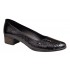 Marimea 39 Pantofi dama casual din piele naturala Negru Croco Lac - STD24CRN