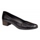 Marimea 39 Pantofi dama casual din piele naturala Negru Croco Lac - STD24CRN