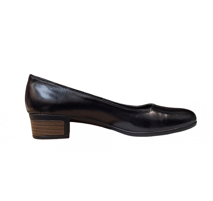 Pantofi dama casual din piele naturala Negru - LSTD24N