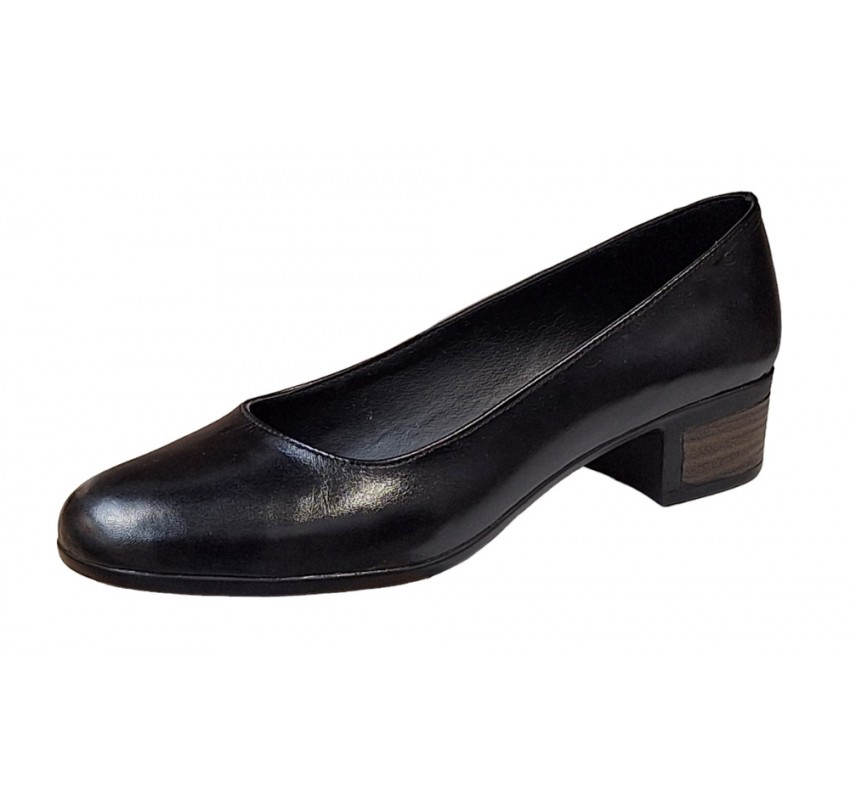 Pantofi dama casual din piele naturala Negru - LSTD24N