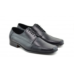 Marimea 43 Pantofi barbati negri eleganti din piele naturala LSTD351SIRET