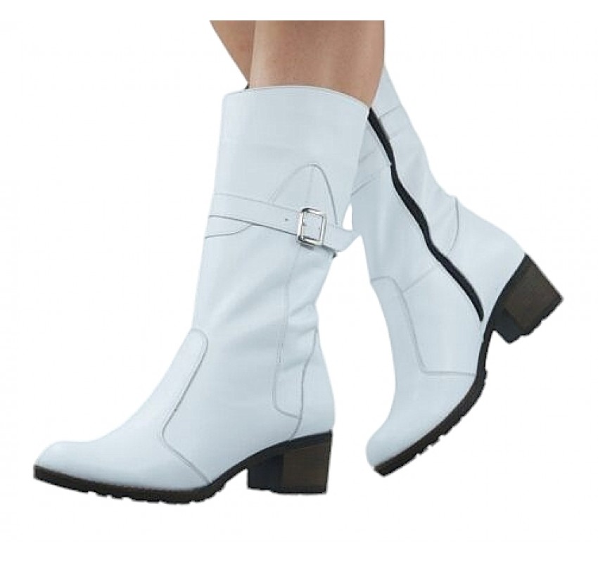 Oferta Marimea 40 Cizme dama imblanite din piele naturala cu fermoar Tanya Rosu LT215ROSUP