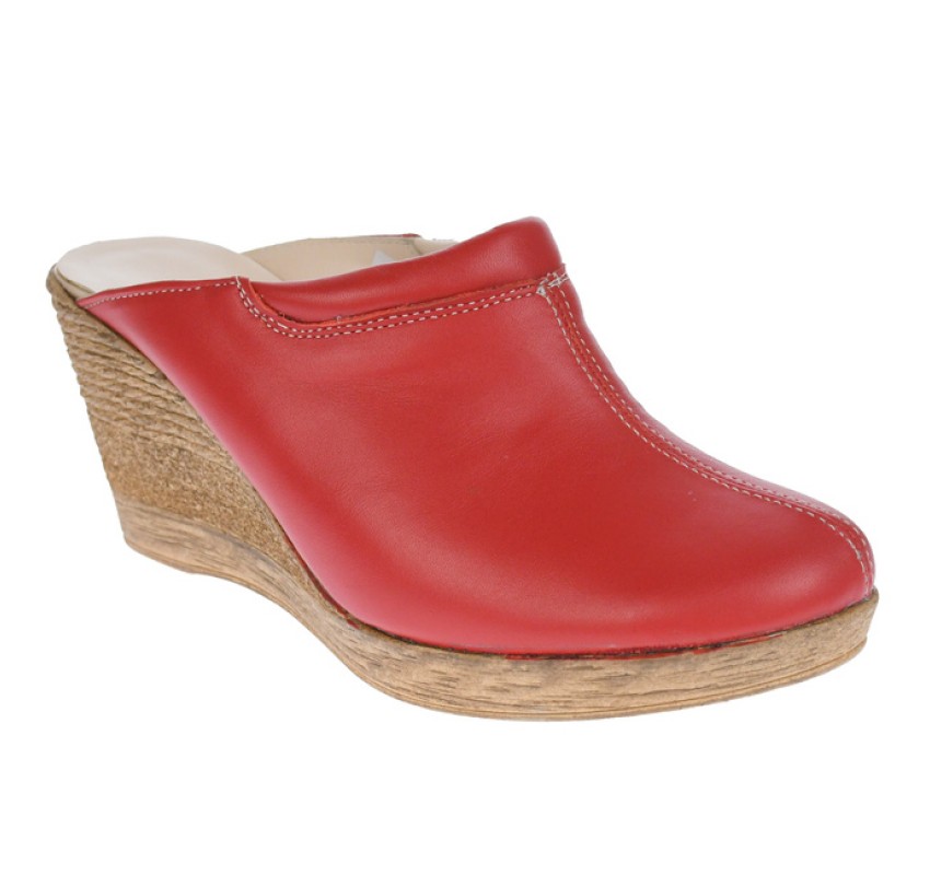 Oferta marimea 39, 40 - Saboti dama rosii din piele naturala, platforme de 7 cm - LTEA19ROSU Oferta marimea 39, 40 - Saboti dama rosii din piele naturala, platforme de 7 cm - LTEA19ROSU