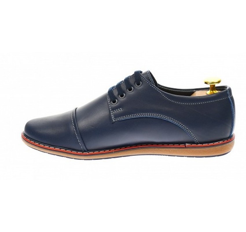 Oferta Pantofi barbati din piele naturala bleumarin 338 Oferta Pantofi barbati din piele naturala bleumarin 338