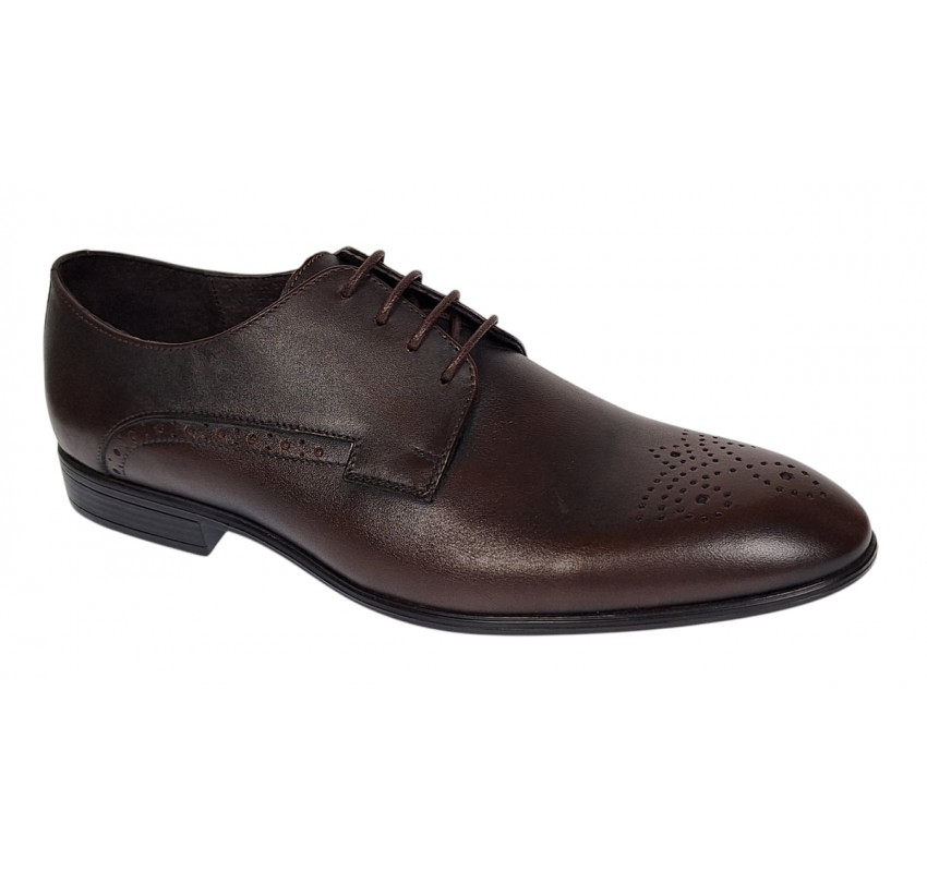 Pantofi barbati eleganti din piele naturala - Model Maro Milenium cu perforatii Marimea 41 Pantofi barbati eleganti din piele naturala - Model Maro Milenium cu perforatii Marimea 41