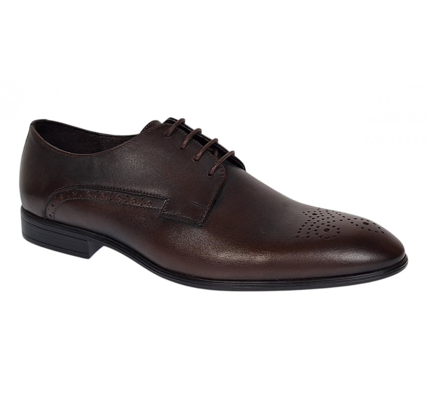 Pantofi barbati eleganti din piele naturala - Model Maro Milenium cu perforatii Marimea 41 Pantofi barbati eleganti din piele naturala - Model Maro Milenium cu perforatii Marimea 41