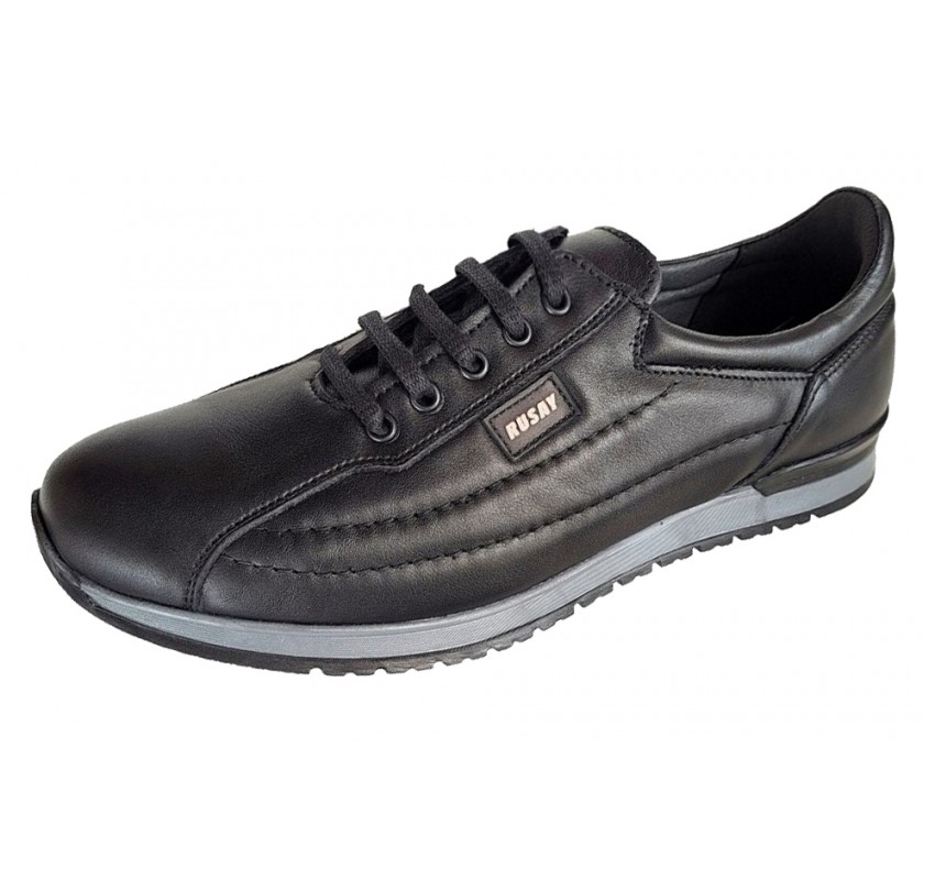 Pantofi barbati sport din piele naturala - Model Luis Negru Pantofi barbati sport din piele naturala - Model Luis Negru