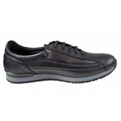 Oferta Marimea 40 Pantofi barbati sport din piele naturala - Model Luis Negru