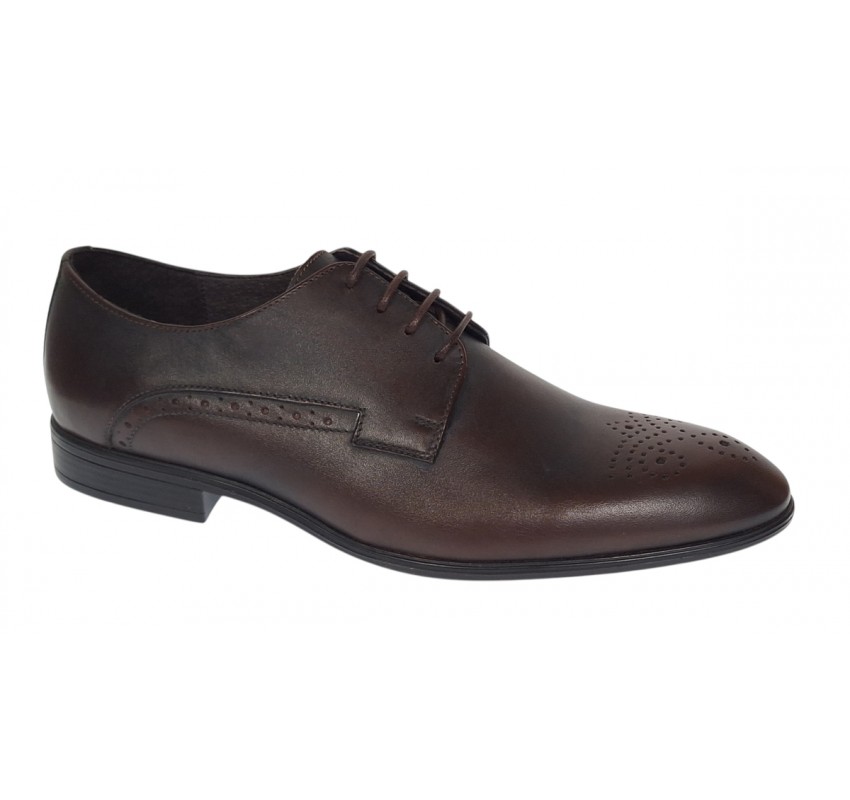 Pantofi barbati eleganti din piele naturala maro milenium Lucas Shoes - LUK01ML Marimea 41 Pantofi barbati eleganti din piele naturala maro milenium Lucas Shoes - LUK01ML Marimea 41