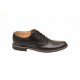 Pantofi negri barbati casual, eleganti din piele naturala LUX76N