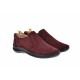 OFERTA MARIMEA 41-  Pantofi barbati casual, cu elastic, din piele naturala, intoarsa, BORDO, LVIC2350VIS