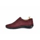 OFERTA MARIMEA 41-  Pantofi barbati casual, cu elastic, din piele naturala, intoarsa, BORDO, LVIC2350VIS