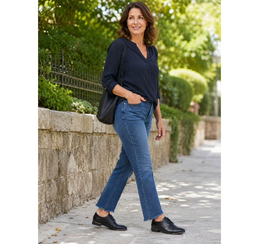 Marimea 40 Pantofi dama casual din piele naturala LVIC620N