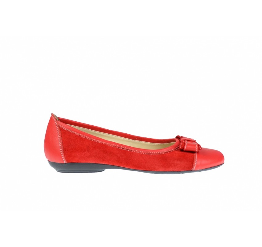 OFERTA marimea 36 -  Balerini dama casual din piele naturala in combinatie cu piele intoarsa - Made in Romania LZENARR