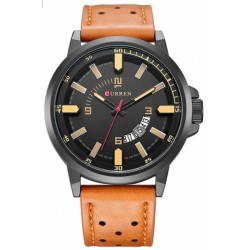 Ceas barbatesc elegant Curren, cu bratara din piele, maro - M8228M Ceas barbatesc elegant Curren, cu bratara din piele, maro - M8228M