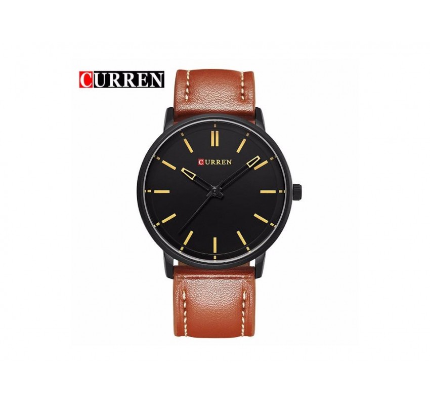 Ceas Curren Slim barbatesc, Elegant, Black - M8233NM