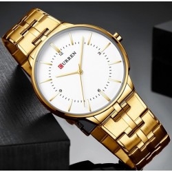 Ceas de mana barbati business, elegant, Curren Gold - M8321AGOLD