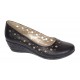 Pantofi dama, casual, din piele naturala negru box, cu platforma de 5 cm - MALTAN Pantofi dama, casual, din piele naturala negru box, cu platforma de 5 cm - MALTAN