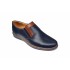 Pantofi barbati casual, din piele naturala, bleumarin, CIUCALETI SHOES - MARIOEBLUE