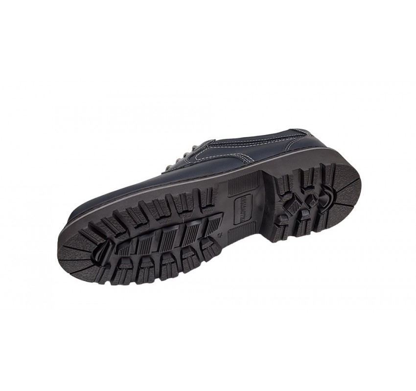 Pantofi barbati, casual, din piele naturala bleumarin, Mark - MARK3BLUE