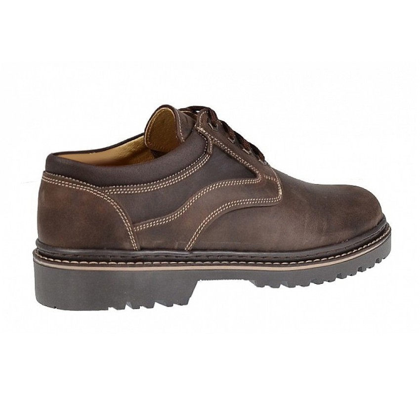 Pantofi barbati casual din piele naturala maro - Model Mark Bufo 3MBF