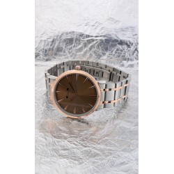 Ceas de mana barbati elegant, argintiu Matteo Ferari - MF10027REDSILVER