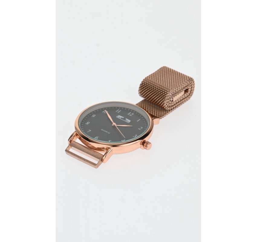 Ceas dama Matteo Ferari casual-elegant, PINK GOLD - MF173GBGOLD