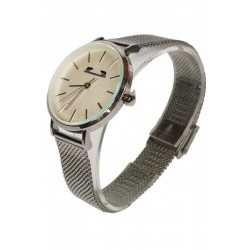 Ceas Dama Elegant, cu Bratara Metalica, Latime 1.3 cm, Matteo Ferari, Argintiu, Cadran Alb - MF88009SILVER