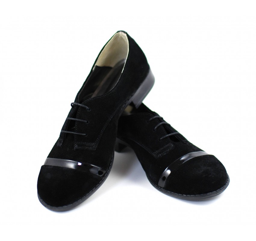 Pantofi dama casual din piele naturala (Intoarsa) - MINAN