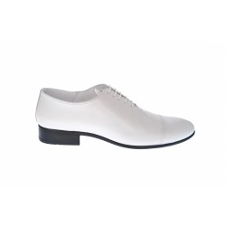Pantofi barbati, eleganti, din piele naturala, Enzo alb, MOD1ABOX