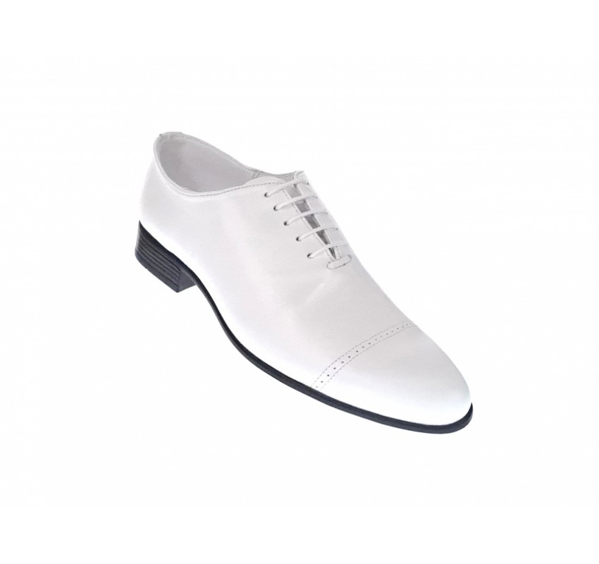 Pantofi barbati albi, eleganti, din piele naturala, ENZO - MOD1ABOX Pantofi barbati albi, eleganti, din piele naturala, ENZO - MOD1ABOX