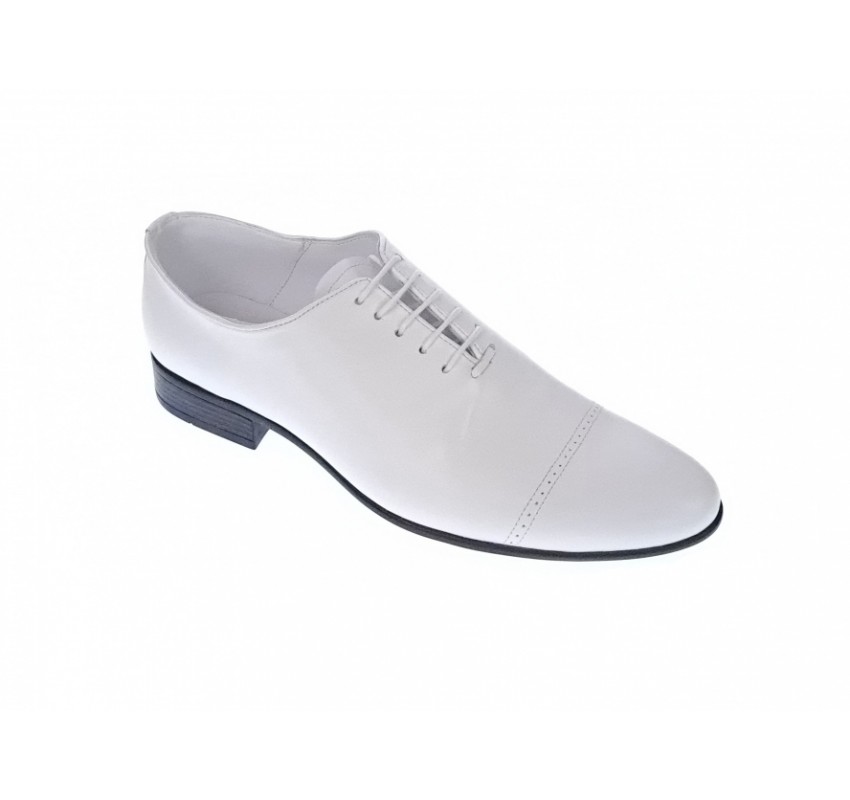 Pantofi barbati albi, eleganti, din piele naturala, ENZO - MOD1ABOX Pantofi barbati albi, eleganti, din piele naturala, ENZO - MOD1ABOX