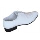 Pantofi barbati eleganti pentru ceremonii din piele naturala lac, alb MOD1ALAC