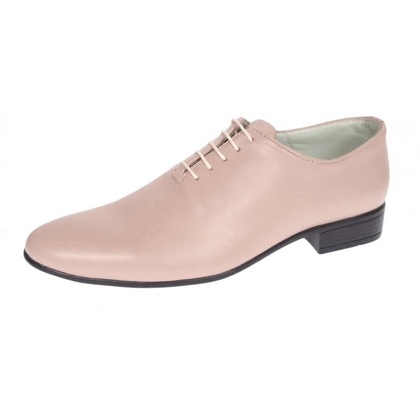 Pantofi barbati eleganti din piele naturala - Model Enzo Bej Nude