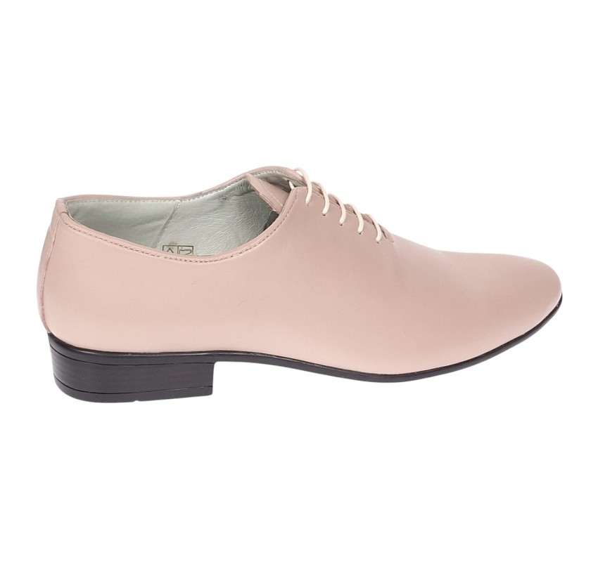 Pantofi barbati eleganti din piele naturala - Model Enzo Bej Nude