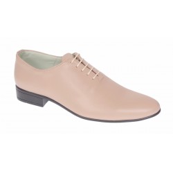 Pantofi barbati eleganti din piele naturala - Model Enzo Bej Nude