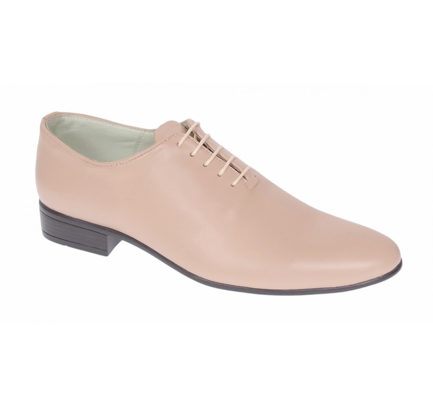 Pantofi barbati eleganti din piele naturala - Model Enzo Bej Nude