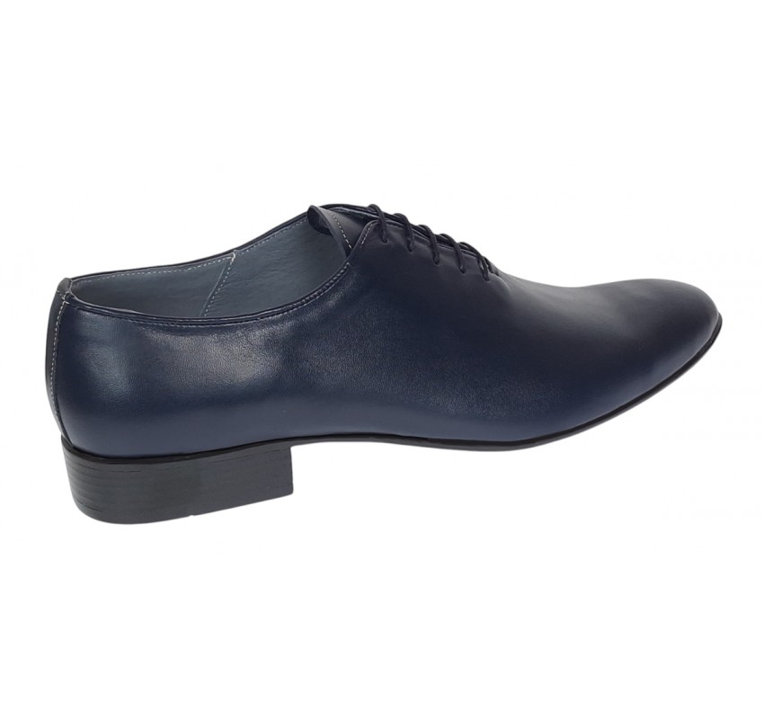 Pantofi barbati eleganti din piele naturala bleumarin - Model Enzo