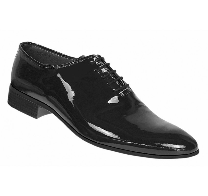 Pantofi barbati eleganti din piele naturala Negru LAC MOD1NLAC