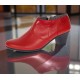 Botine damă negre din piele naturală, cu toc gros și inserții lăcuite – elegante și office MV4NBOX