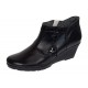 Botine dama din piele naturala cu fermoar culoare neagra Orto MV5NORT